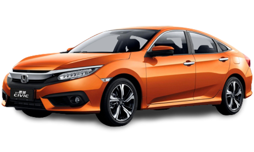 2D коврики EVA в салон и багажник на Honda Civic X хэтчбек (2015-н.в.)