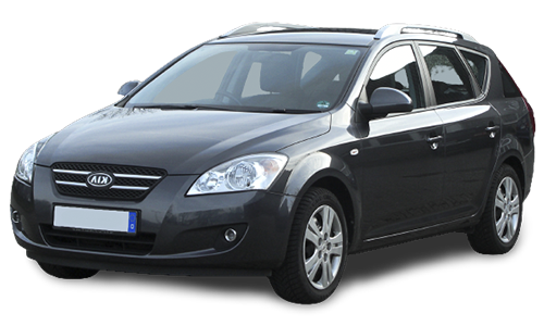 2D коврики EVA в салон и багажник на Kia Ceed I (ED) универсал (2006-2010)