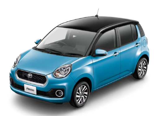 2D коврики EVA в салон и багажник на Toyota Passo III, правый руль (2016-н.в.)