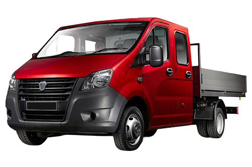 3D коврики EVA с бортами в салон  на ГАЗ Газель NEXT с рычагом КПП на полу