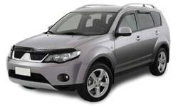 2D коврики EVA в салон и багажник на Mitsubishi Outlander II XL (2005-2013)