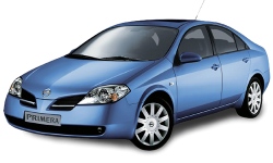 2D коврики EVA в салон и багажник на Nissan Primera III P12 седан, правый руль (2001-2008)