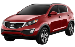 3D коврики EVA с бортами в салон на Kia Sportage III SL (2010-2016)