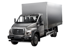 3D коврики EVA с бортами в салон  на ГАЗ Газон NEXT с рычагом КПП на полу